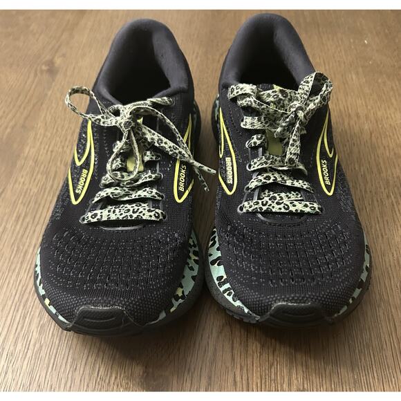 Brooks Glycerin 19 Women’s Size 6.5 Electric Cheetah Black Green Running Shoe - Picture 7 of 16